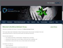 Tablet Screenshot of ethicaladviserscoop.org